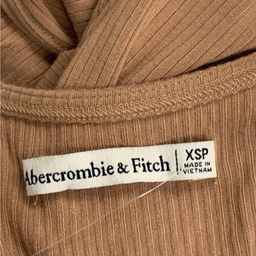 NWT Abercrombie & Fitch | Cut Out Asymmetric MIDI Dress XSp - Picture 12 of 14